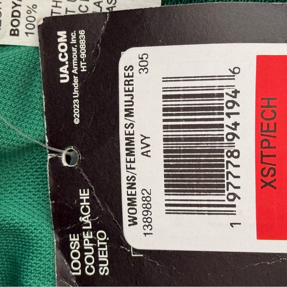 Under Armour UA Tech Play Up Shorts Women’s XS Green NWT - Picture 3 of 6